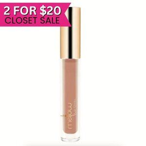 Mellow Liquid Lip Gloss Palm Springs Peachy Nude Hydrating Non-Sticky Shine